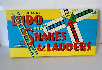 Buy Vintage 1960s Ludo And Snakes & Ladders Board Game By Spears - Unused From New ! • 14.99£