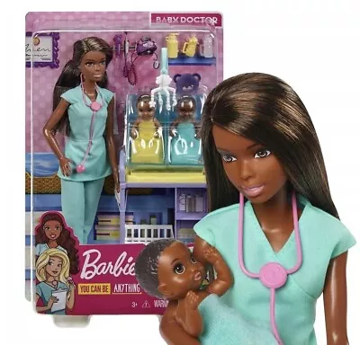 Buy Barbie You Can Be Anything Doll BABY DOCTOR Career Mattel GKH24 • 64.77£