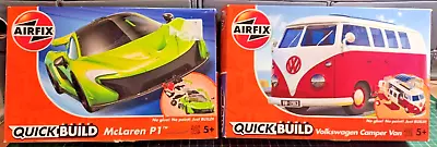Buy Airfix Quickbuild Mclaren P1, Volkswagen Camper Van • 11.99£