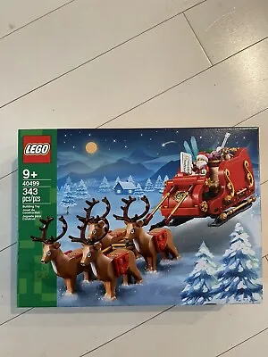 Buy NEW LEGO 40499 Santa's Sleigh Reindeer 343 Piece SEALED New • 75.15£