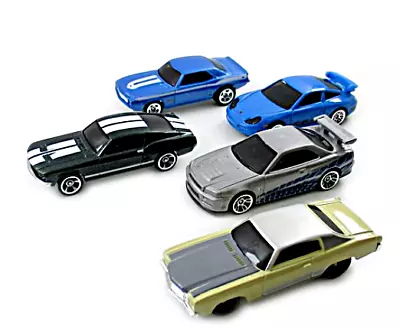 Buy Set*5 Movie Car Models, Fast And Furious, Hotwheels Scale 1:64, New • 38.14£
