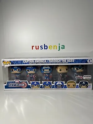 Buy Funko Pop! Marvel Captain America Through The Ages 5 Pack • 39.99£