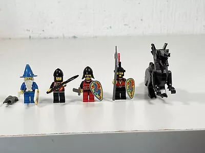 Buy LEGO Castle Medieval Knights, Dragon Lord Vs Wizard Vintage Minifigures • 30£