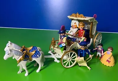 Buy Playmobil -Wedding Princess Horse Drawn Carriage & Horses + Extras • 15£