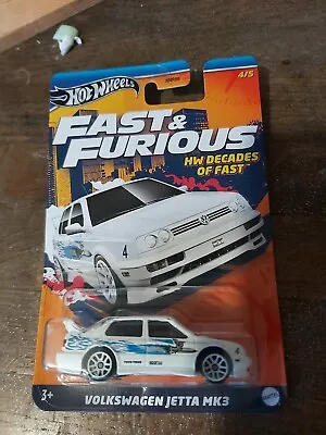Buy Hot Wheels Volkswagen Jetta Mk3 Fast And Furious HW Decades Of Fast New • 4.99£
