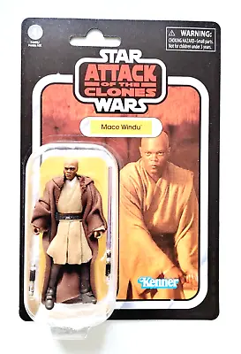 Buy Star Wars Attack Of The Clones Mace Windu Action Figure Vintage Collection • 10£