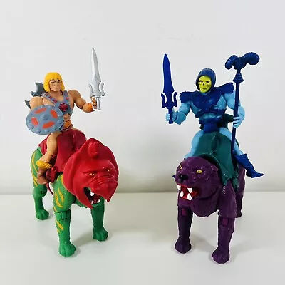 Buy Mattel MotU He-Man With Battle Cat & Skeletor And Panthor Bundle • 49.95£