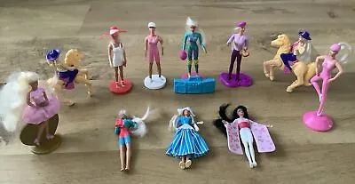 Buy Collection Of 11 Vintage McDonald’s Mattel Mini Barbie Dolls Figures (Various) • 10£