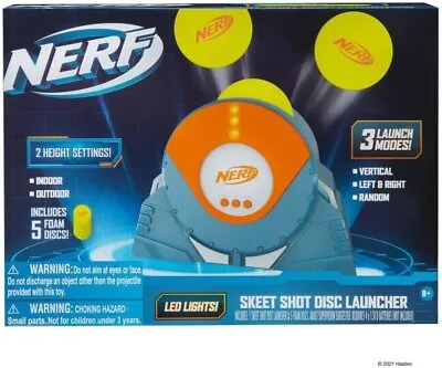 Buy Nerf Skeet Shot Disc Launcher Set 5x Foam Targets Indoor Outdoor New Xmas Toy 8+ • 33.99£
