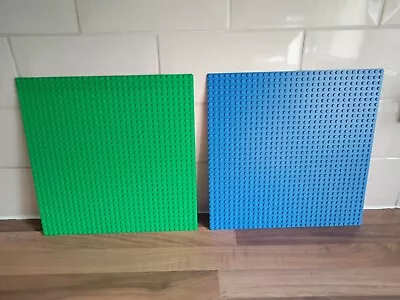 Buy 2 Lego Genuine LEGO  Base Boards 32 X 32 STUD ... GREEN ...  BLUE • 9£