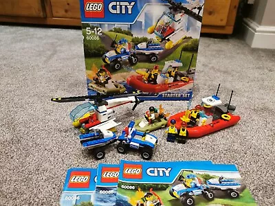 Buy LEGO CITY: LEGO City Starter Set (60086) 99% Complete, Helicopter, Police, Boat • 3.99£