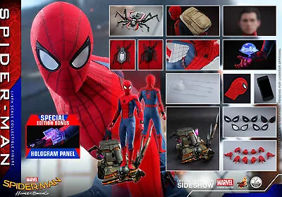Buy 1/4 Hot Toys Qs014b Spider-man Homecoming Peter Parker Exclusive Ver (43.5cm) • 599.99£