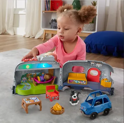 Buy Fisher Price Little Learning Camper Playset Lights Sounds Vehicle Car Kids Toy • 44.99£