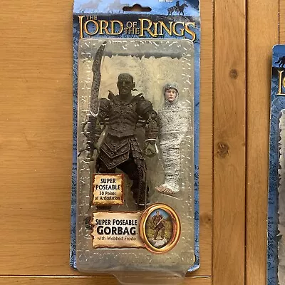 Buy Bnib Lord Of The Rings Gorbag Orc Webbed Frodo Toy Biz Action Figure Rotk Series • 50£