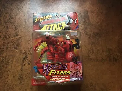 Buy Spider-Man Sneak Attack Web Flyers Carnage Spider & Racer Toy Biz Marvel Comics • 50£