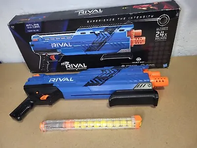Buy Nerf Rival Atlas Dart Blaster With 12 Round Mag + Foam Balls Team Blue Boxed • 14.99£