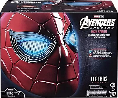 Buy MARVEL Legends Series Avengers Endgame Iron Spider Electronic Helmet F0201 Toy • 199.47£