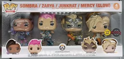 Buy [4 Pack] Sombra / Zarya / Junkrat / Mercy Glow - Overwatch - Funko POP Brand New • 37.99£