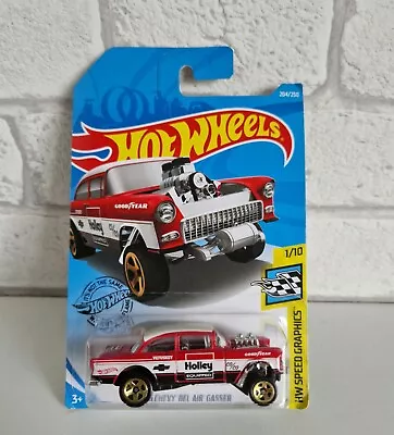 Buy Hot Wheels  '55 Chevy Bel Air Gasser. Holley Equipped. Long Card. New. RARE!  • 9.99£