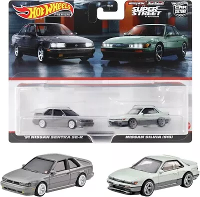 Buy Hot Wheels 2 Pack '91 Nissan Sentra SE-R & Nissan Silvia (S13) HYF04 • 21.99£