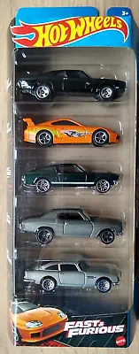Buy Hot Wheels Fast And Furious 5 Pack HLY70 Charger,Supra,Mustang,Chevelle,Aston BN • 17.99£