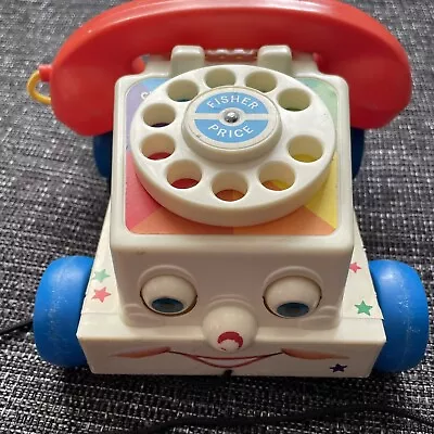 Buy Fisher Price Pull-A-Long Chatter Phone - 2009 Telephone Toy • 5.99£