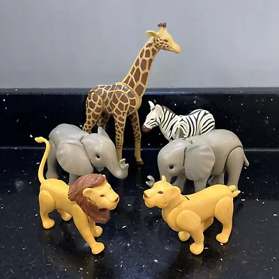 Buy Playmobil Wildlife Safari & Zoo Animals Giraffe Elephant Lion Zebra Bundle • 14.99£