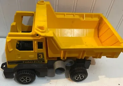 Buy Vintage Rare  1985 Fisher Price Husky Helper Dump Truck. No Driver. • 9.47£