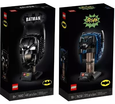 Buy RETIRED LEGO DC Batman Cowl 76182 Classic TV Series Batman Cowl 76238 New Sealed • 119.95£
