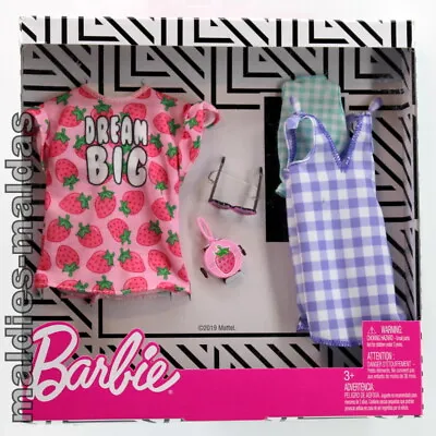 Buy Barbie Fashion Set Of 2 Pack Shirt & Dress GHX61 NEW/ORIGINAL PACKAGING Fashion Set • 17.26£