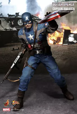Buy Hot Toys 1/6 Marvel Captain America Mms156 The First Avenger Steve Rogers Figure • 415.99£