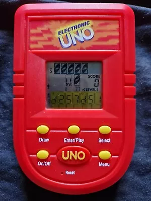 Buy ELECTRONIC UNO Vintage Electronic Handheld Game 2001 Mattel • 13.99£