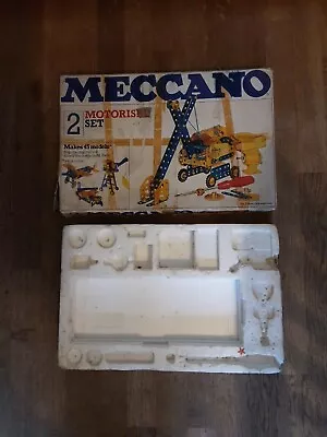 Buy Meccano Outfit Set 2 Motorised 1979 Box Only  • 1.99£