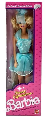 Buy 1991 Woolworth Special Expressions Barbie Doll / Mattel 2582, NrfB • 56.50£