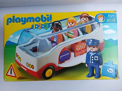Buy Playmobil 6773 1.2.3 Airport Shuttle Bus, For Children Ages 1.5+ • 14.45£