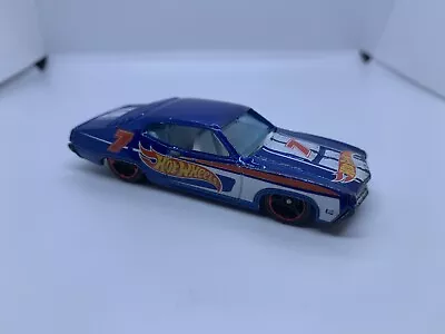 Buy Hot Wheels - ‘70 Ford Gran Torino Blue - Diecast Collectible - 1:64 Scale USED • 2.50£