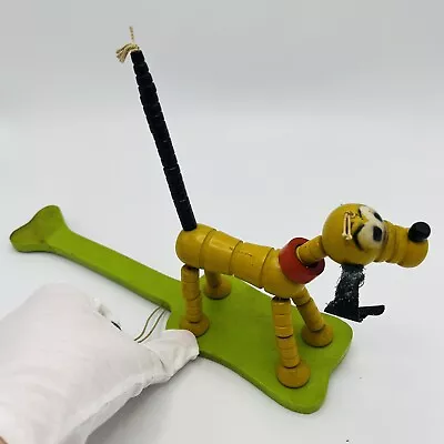 Buy Vintage Disney Fisher Price Pop Up Kritter Pluto Dog Wood Puppet Toy Collectible • 18.90£