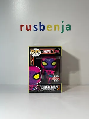Buy Funko Pop! Marvel Spider-Man Blacklight Special Edition #652 • 32.99£