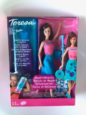 Buy ★ Mattel Teresa Barbie Bead N Beauty Glitter Beads 2001 ★ New Original Packaging 55897 NRFB • 56.43£