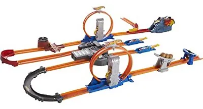 Buy Hot Wheels Track Builder Total Turbo Takeover Set Motorized Playset With Loop... • 113.02£