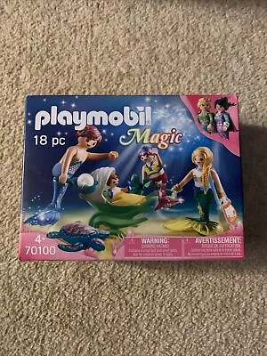 Buy PLAYMOBIL Magic 70100 - 18 Pc - Mermaid Family - Brand New Sealed • 19.99£