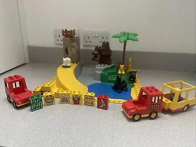 Buy Vintage Duplo Lego Zoo  Raised Base Plate, Zoo Animals, Zoo Truck & Food Bricks • 30£