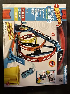 Buy Hot Wheels Track Builder Unlimited Triple Loop Kit, Multi Color GLC96 • 42.52£
