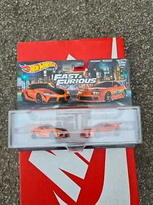 Buy Hot Wheels Fast And The Furious Toyota Supra  Twin 2 Pack Car Culture Premium  • 32.99£