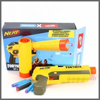 Buy Nerf Fortnite SP-L Blaster Gun Detachable Barrel Toy 6 Fortnite Darts. • 19.95£
