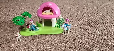 Buy Playmobil Pink Mushroom With Fairies And A Baby Unicorn  • 0.99£