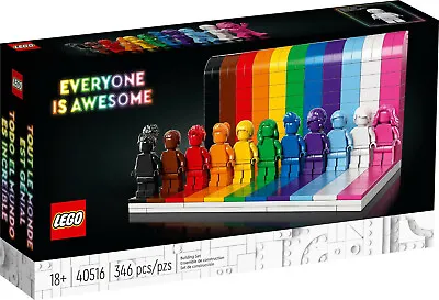 Buy LEGO LGBTQ+ Rainbow Pride RARE Set 40516 Everyone Is Awesome BNIB Retiring Soon • 54.99£