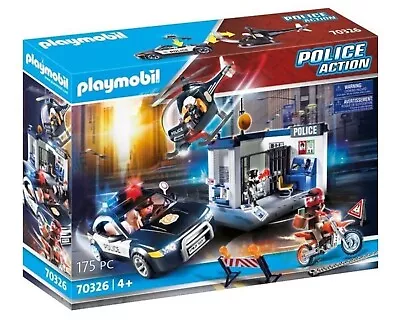 Buy Playmobil 70326 City Action Police Station Prison Break - New In Box • 44.95£