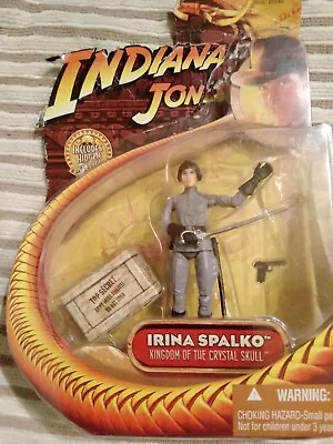 Buy Hasbro Indiana Jones Irina Spalko Figure Vintage Figure  On Card 2008 • 5.85£