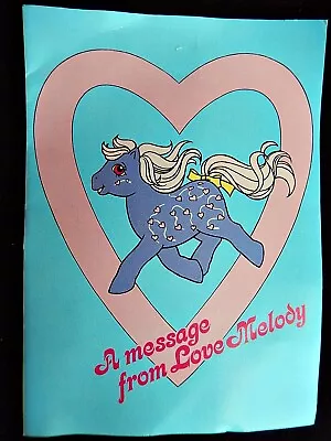 Buy MLP Vintage ©1988 My Little Pony Comic - G1 - Love Melody - Valentines Card  • 39.95£